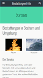 Mobile Screenshot of bestattungen-fritz.de